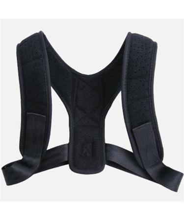 YMGSCC Posture Corrector Adjustable Back Support Belt Spine Back Shoulder Brace Support Belts Adult Invisible Hunchback Belts(B Black L) Large B Black