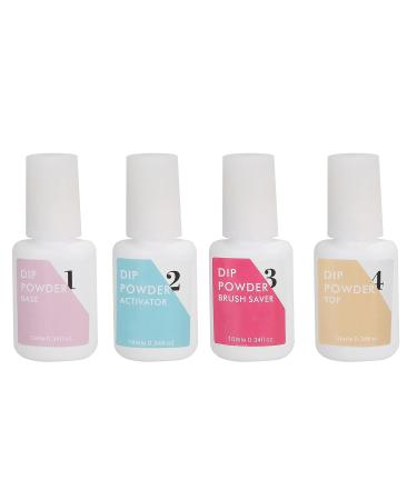 Nail Dipping Powder Set - 6-Color Professional Nail Kit for Home & Salon Use | Starter Nail Art Powder with Top & Base Coat Gel - Buy Online on GoSupps.com
