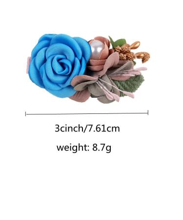 Hcliptie Large Flower Hair Clips for Babies & Girls | Crocodile Accessories in Pink & Blue | Perfect Gift Box for Toddlers & Teenagers - 6x7.6 cm - Buy Online on GoSupps.com