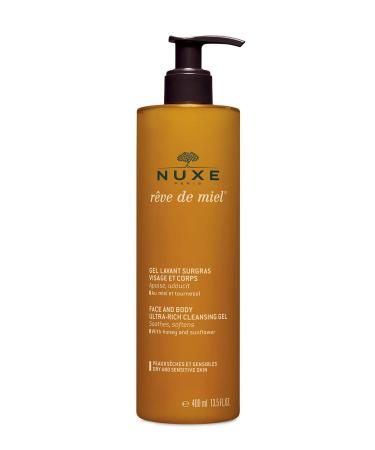 NUXE R ve de Miel Face and Body Ultra-Rich Cleansing Gel  13.5 Fl oz