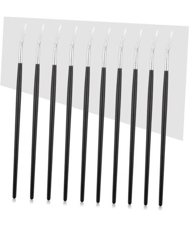 NOLITOY 18 Pcs Long Handle Eyeliner Brush Eye Makeup Brush Liner Brush for Eyes Cosmetic Tools Bend 18.1X0.5cmx3pcs As Shownx3pcs - Buy Online on GoSupps.com