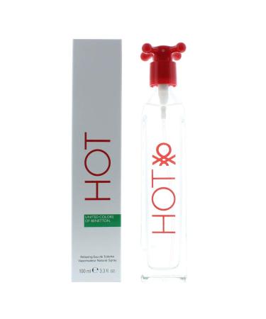 Hot by United Colors of Benetton for Women - 3.3 Ounce EDT Spray (Pack of 4) Edt Spray 3.3 Oz 3.3 Fl Oz (Pack of 4) - Buy Online on GoSupps.com
