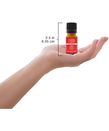 Plantlife Rosehip Seed Carrier Oil 10ml - Cold Pressed Non-GMO Gluten Free - Ideal for Skin Hair & Personal Care - Buy Online on GoSupps.com