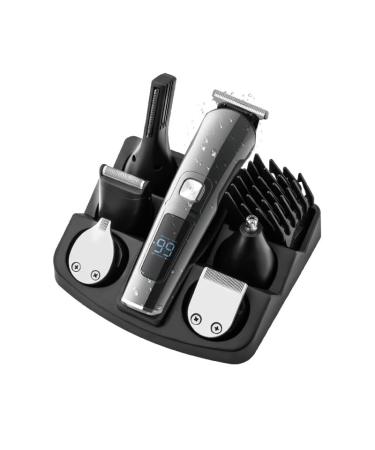 Buy 6 In 1 Waterproof Electric Hair Clippers for Men - Professional USB Rechargeable Hair Cutter & Beard Trimmer - Black - Buy Online on GoSupps.com
