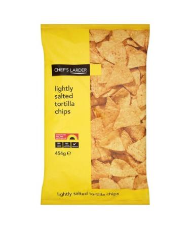 Chefs Cellar Lightly Salted Tortilla Chips 1 x 454gram
