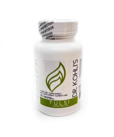 Holy Basil Tulsi Organic Capsules Immunity and Respiratory Health - 60 Vegan Herbal Supplement - 350mg - 10:1 Tulsi Extract - Dr. Kohli s