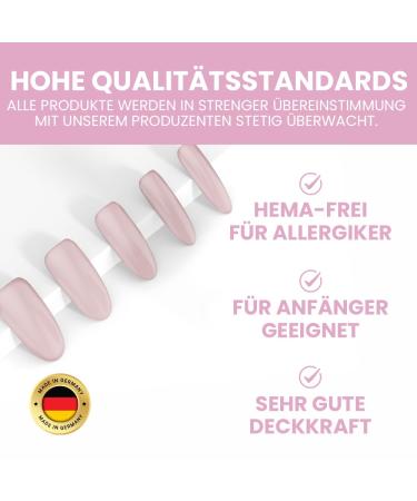 Jezz it! Premium UV Nail Polish Nude_I - Long-lasting Gel for Allergy Sufferers | UV & LED Compatible | Made in Germany - Buy Online on GoSupps.com