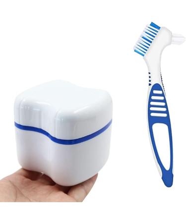 Prosthesis Cases & Storage Box Set | Clean & Store False Teeth | Green & Blue Prosthesis Container with Cleaning Brushes - Buy Online on GoSupps.com