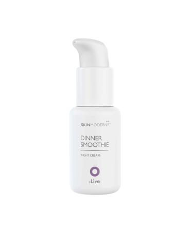 SKIN MODERNE++ Dinner Smoothie - Face & Neck Night Cream - Moisturizes & Hydrates Skin - with HyaCare 50 Hyaluronic Acid - for More Youthful-Looking Skin - Vegan & Plant-Based Skincare - 50ml