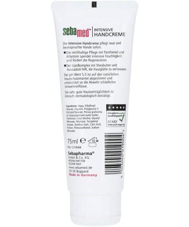 Buy Sebamed Intensive Hand Cream with Panthenol Complex 75 ml | Moisturizing & Repair for Dry Hands | International Shipping Available - Buy Online on GoSupps.com