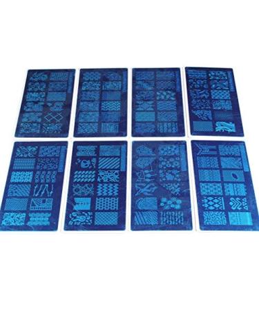 Buy Finger Angel 16 Design Nail Art Stamping Plates with White Holder & Green Rubber Stamper - DIY Nail Art Tools for Perfect Manicure - Buy Online on GoSupps.com