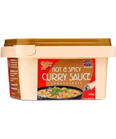 Goldfish Chinese Takeaway Curry Sauce Paste Concentrate 405g Hot and Spicy (Pack of 4) by CNMART - Buy Online on GoSupps.com