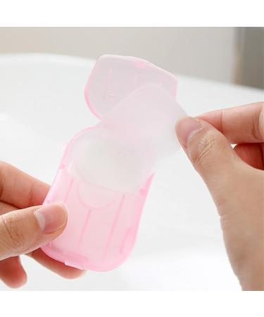 Aesackir 20 Pack with 400 Sheets in 5 Colors Portable Foaming Hand Soap Sheets Rich Bubble Deep Cleaning Travel Size Paper Soap Easy to Rinse - Buy Online on GoSupps.com
