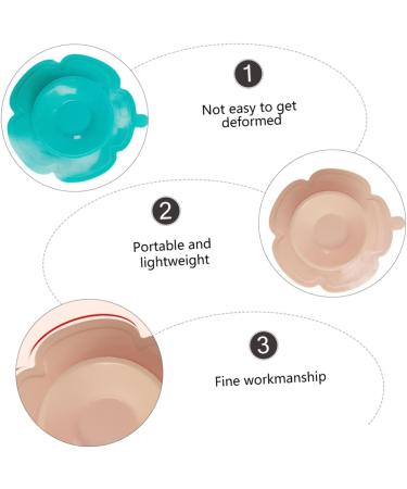 IFANLANDOR 6pcs Plastic Baby Utensil Suction Cup Plates Set - Clear Mini Sucker for Babies and Children - Buy Online on GoSupps.com