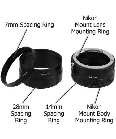 Fotodiox Macro Extension Tube Set for Nikon F Mount Cameras - Close-up Photography Macro Adapter - Buy Online on GoSupps.com