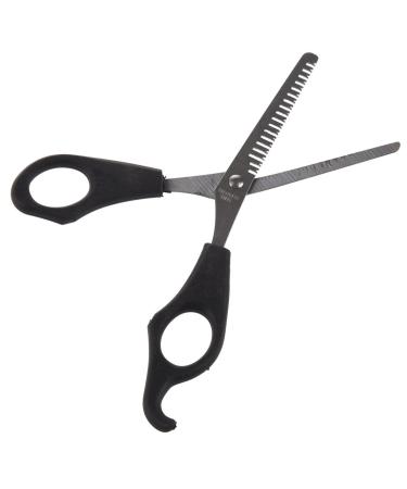 Bstepompre Stainless Steel Blade 6.3 Inch Thinning Shear Scissors Silver+Black