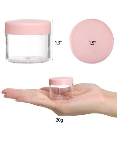 Travel Cosmetic Container - 20g Pink Sample Jars with Lids - 50PCS for Beauty & Skincare | International Shipping - Buy Online on GoSupps.com