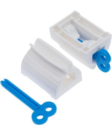 4-Piece Rolling Tube Toothpaste Squeezer & Holder Stand - Bathroom Organizer for Saving Toothpaste and Creams - Buy Online on GoSupps.com