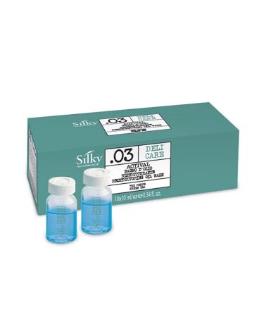 SILKY Technobasic .03 Organic Restructuring Hair Oil Wash-Hair Growth Oil for Frizz Control-Paraben Phthalate and Sulfate Free Moisturizing Hair Oil for Dry Hair-Pre-Wash Hair Oil 10 ml x 10 Pieces