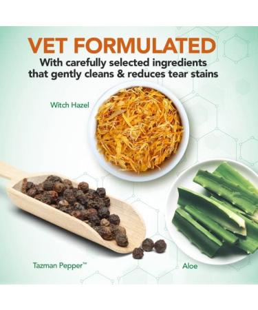 Buy Vets Best Dog Eye Wipes - 100 Pieces | Gentle Care for Your Dog's Eyes | International Shipping Available - Buy Online on GoSupps.com