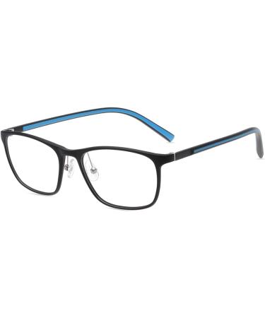 HELES Blue Light Blocking Reading Glasses - Lightweight TR90 Full Rim Eyeglasses for Computer & Gaming - Black & Blue +3.75 Strength - Ships Internationally - Buy Online on GoSupps.com