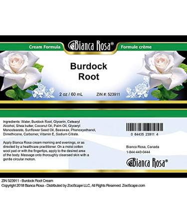Burdock Root Cream 2 oz - Organic Anti-Inflammatory Skincare | ZIN 523911 - Buy Online on GoSupps.com