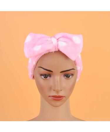 Minkissy Makeup Headband Bowknot - 3pcs Flannel Hair Wraps for Women | Cosmetic Shower Accessories - Buy Online on GoSupps.com