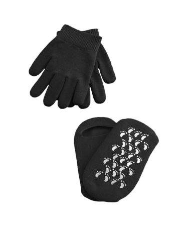 minkissy 2 Pairs Foot Lotion Socks Hand Softening Gloves Dry Cracked Hands Gloves Features Socks for Women Hand Moisturizing Gloves Foot Moisturising Socks Boot Glove Essential Oil Miss Spa 20x8cm