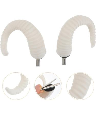 LALAFINA 1 Pair Sheep Horns Cosplay Ram Horns Ram Horns Cosplay Horns Hair Clips for Women Halloween Costume White One Size White - Buy Online on GoSupps.com