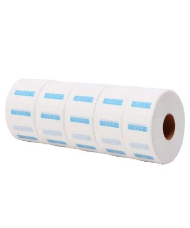 Leevia 5 Rolls Barber Neck Tape Disposable Neck Protection Paper Strips Hairdressing Collar Stretchy Neck Covering Paper Towel for Barber Salon Hairdressing Hair Styling Tools