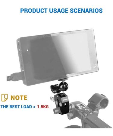 SMALLRIG Super Camera Clamp Mount Double Ball Head Adapter for Ronin-M/Insta360/Gopro - 1138 - Buy Online on GoSupps.com
