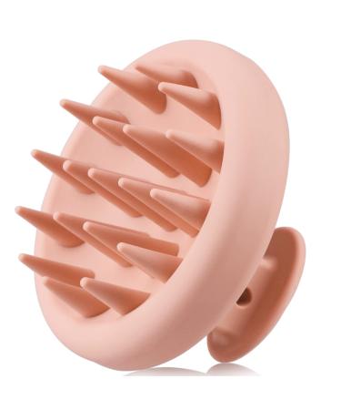 Scalp Massager Shampoo Brush, Waterproof Shower Scalp Scrubber with Soft Bristles, Scalp Brush for Hair Growth & Dandruff Treatment, Hair Massager for All Hair Types of Men Women Kids (Salmon Pink )