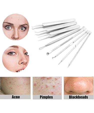 YIAGUN Acne Blemish Needles Tool Kit Nose Face Skincare 8-in-1 with Metal Case - Buy Online on GoSupps.com