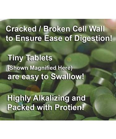Sunlit Organic Chlorella Spirulina Tablets 50/50 Burst & Cracked Cell Wall Algae - 1000 Superfood Tabs - High Protein Vegan Supplement - Buy Online on GoSupps.com