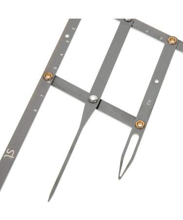 Salmue Golden Ratio Stainless Steel Eyebrow Ruler | Tattoo Measuring Caliper & Shaping Tool - Buy Online on GoSupps.com