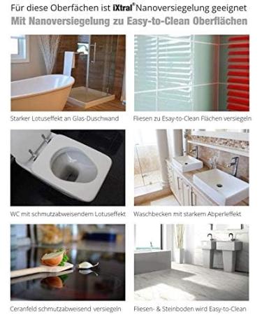 Ixtral 2-in-1 Shower & Window Glass Seal Cleaner - Nano Glass Cleaner for Permanent Lotus Effect | International Shipping Available - Buy Online on GoSupps.com