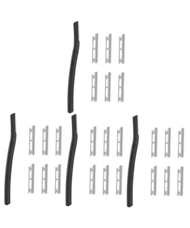 Magiclulu 4 sets of razor hair removal tool peeling dermaplaning tool eyebrow-shaving tools eyebrow cutter for men trimmer stainless steel man shave razor