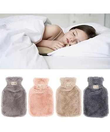 MAIES Plush Faux Fur Hot Water Bottles - 800ml & 1800ml Hand Warmers for Winter Comfort - Buy Online on GoSupps.com