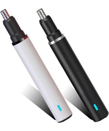 Nose Hair Trimmer Electric Ear & Nose Clipper Professional Painless Hair Removal Shaver Black - Buy Online on GoSupps.com