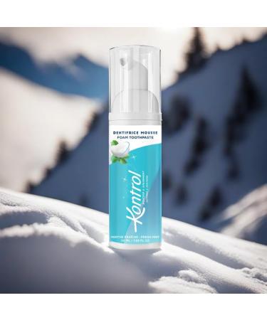 Kontrol Mousse Toothpaste 50ml 2-in-1 Mouthwash and Toothpaste Intense Mint Freshness Softness and Soothing Deep Cleaning and Fresh Breath - Buy Online on GoSupps.com