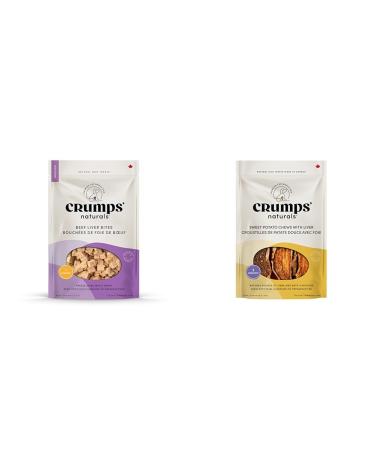 Crumps' Naturals Beef Liver Bites for Pets 5.5 -Ounce & Sweet Potato and Liver for Pets 11.6-Ounce Brown 11.6oz / 330g (SPL-330)