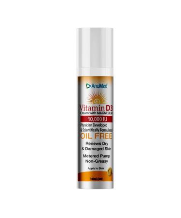 ANUMED International Vitamin D3 Cream Oil Free 0.02 Pound 3 Ounce (Pack of 1)