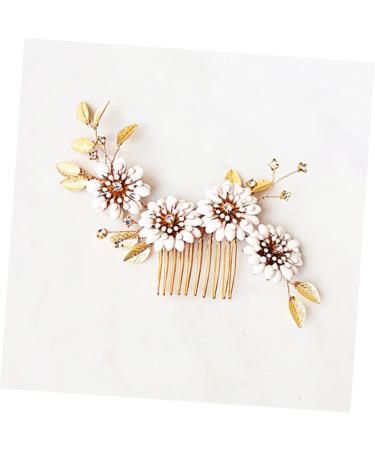 Angoily Rhinestone Hair Barrette Crystal Bridal Hair Clips Rhinestone Hair Side Comb Floral Vintage Hair Rhinestone Bridal Side Combs Hair Rhinestones Crystal Flower Bride Daisy - Buy Online on GoSupps.com