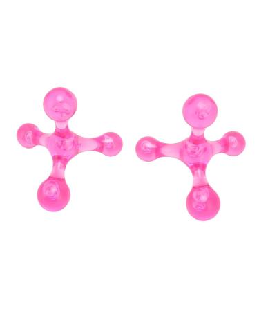 2-Piece Trigger Point Presser Massager Set | 4-Point Massage Roller & Hand Arch Device for Acupressure Relief | Manual Leg & Arm Massager in Pink - International Shipping Available - Buy Online on GoSupps.com