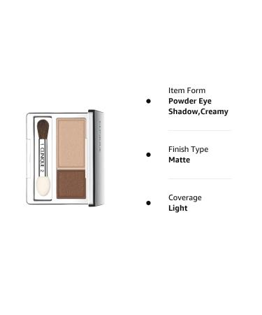 Clinique All About Crease and Fade Resistant Eye Shadow Duo - Blackberry Frost (0.07 Oz) - Buy Online on GoSupps.com