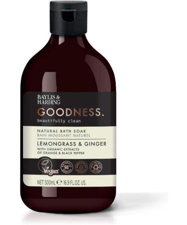 Baylis & Harding Goodness Bath Soak Bundle - 6 x 500ml Lemongrass & Ginger + Rose & Geranium - Vegan Friendly - Buy Online on GoSupps.com