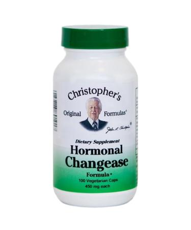 Christopher's Original Formulas Hormonal Changease Formula 450 mg 100 Vegetarian Capsules Herbal Menopause Support