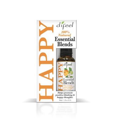 Difeel 100% Natural Essential Oil Blends - Happy - 1Ounce