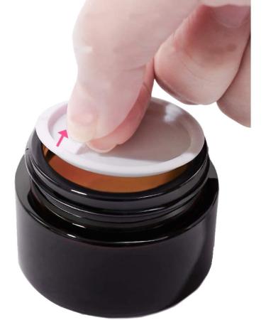 PANENDIANO 12-Piece Amber Glass Containers - 100ml for Lotion Cream Mini Candles & Cosmetics | Premium Quality for International Shipping - Buy Online on GoSupps.com