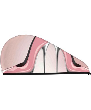 Microfiber Hair Drying Cap - Soft Absorbent Towel Wrap for Curly Long & Thick Hair | Quick Dry High Heel Butterfly Design - Buy Online on GoSupps.com